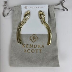 Kendra Scott Lori Linear Earrings in Gold statement earrings